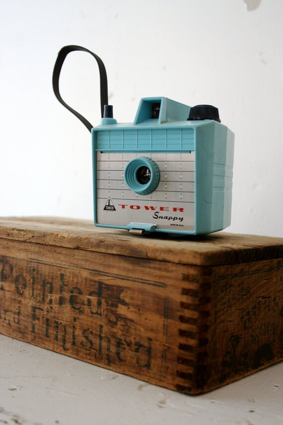 Blue Vintage Camera