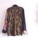 Vintage Bohemian Beaded Batik Patchwork Jacket Gypsy Beaded Color-Block Purple Yellow Floral