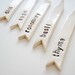 home grown Ceramic Herb Garden Markers chocolate