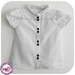 Summer blouse for Girls - button up blouse, short gathered sleeves, ruffled necline - 12 months to 8 years - PDF Pattern and Instructions