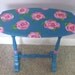 Reduced Shipping Lilly Pulitzer inspired Table with roses