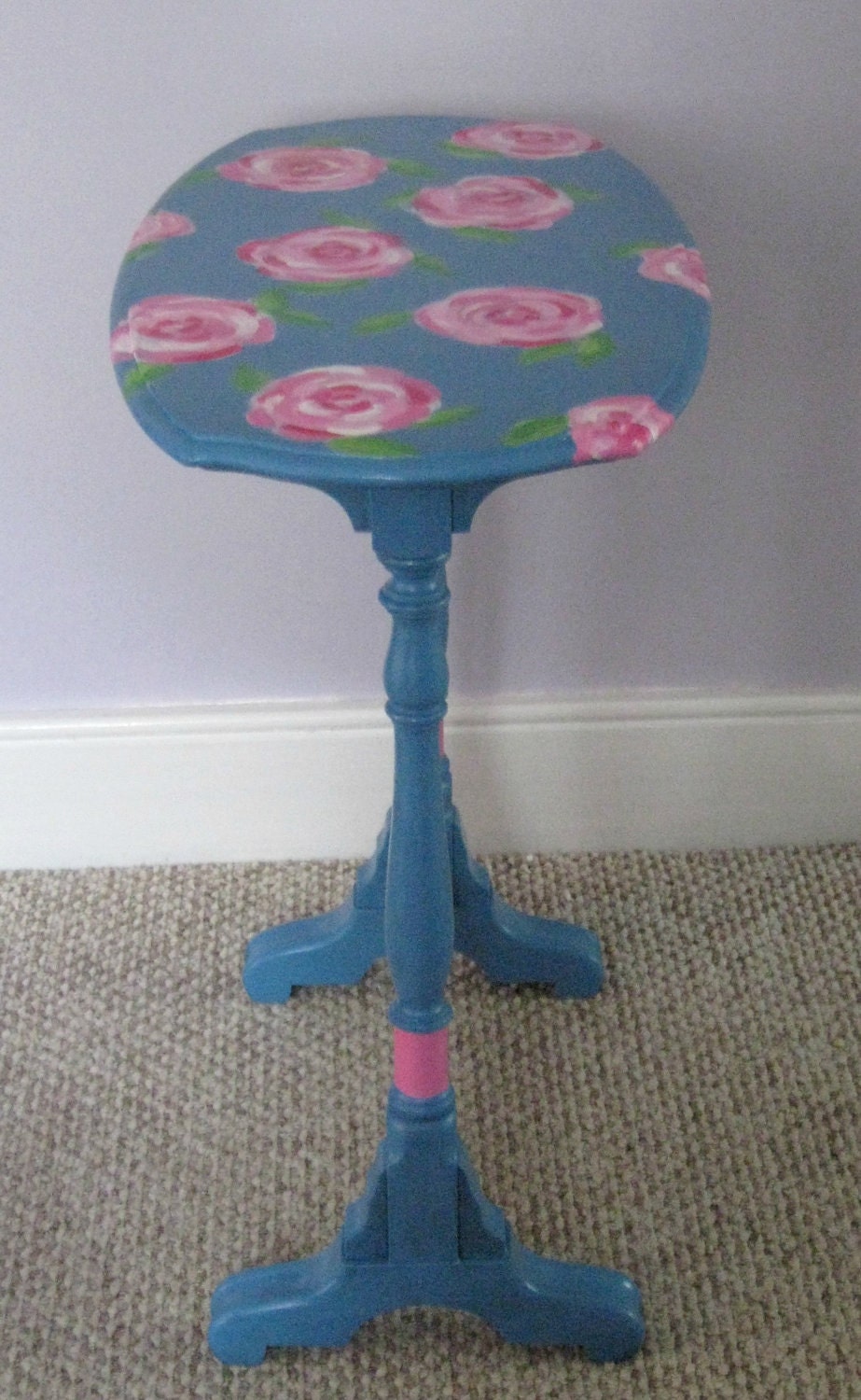 Reduced Shipping Lilly Pulitzer inspired Table with roses