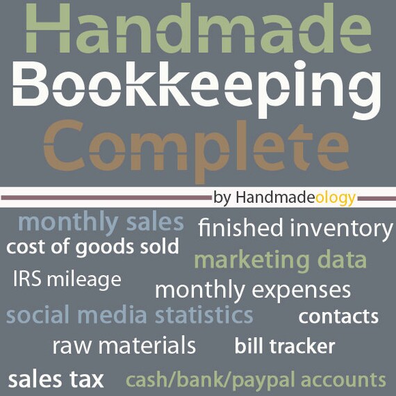 Handmade Bookkeeping Complete - Etsy Bookkeeping - Savings Package