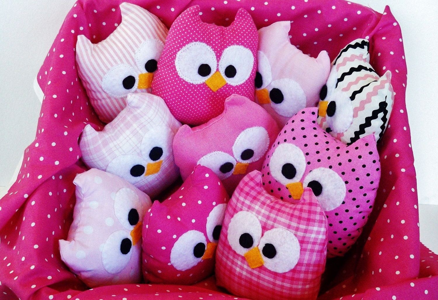 lovely plush mini owl, choose any color