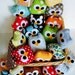 7 lovely colorful mini owls