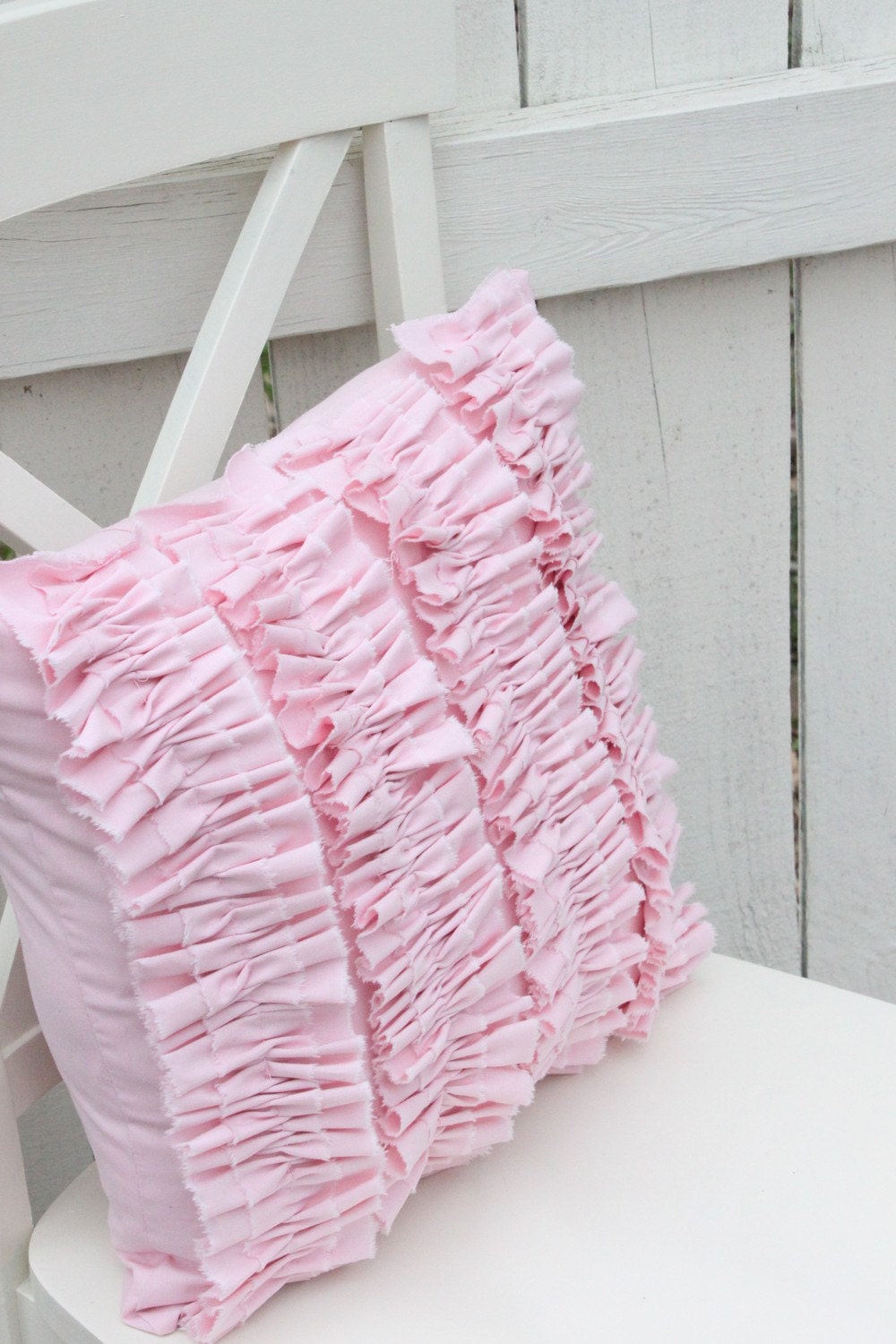 Pink Ruffle Pillow