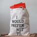 Bartleby Tote Bag - Screen Printed Book Tote
