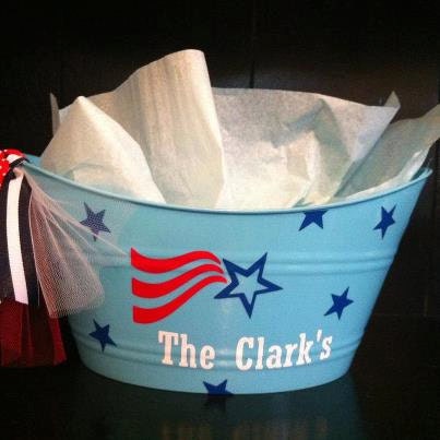 4th of July Personalized Bucket