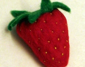 Felt Strawberry tie accessory