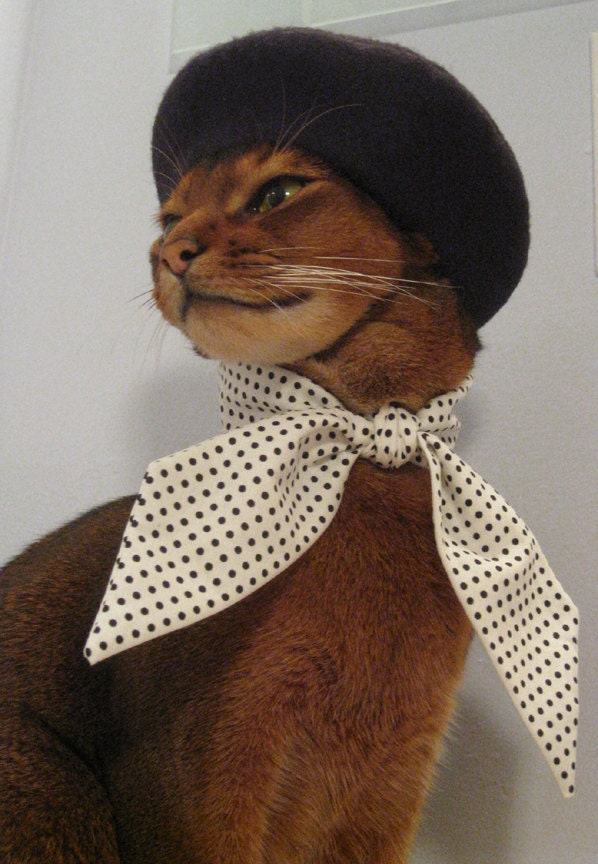 Black Felt Beret