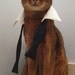 Bond inspired untied bow tie tuxedo collar for cat