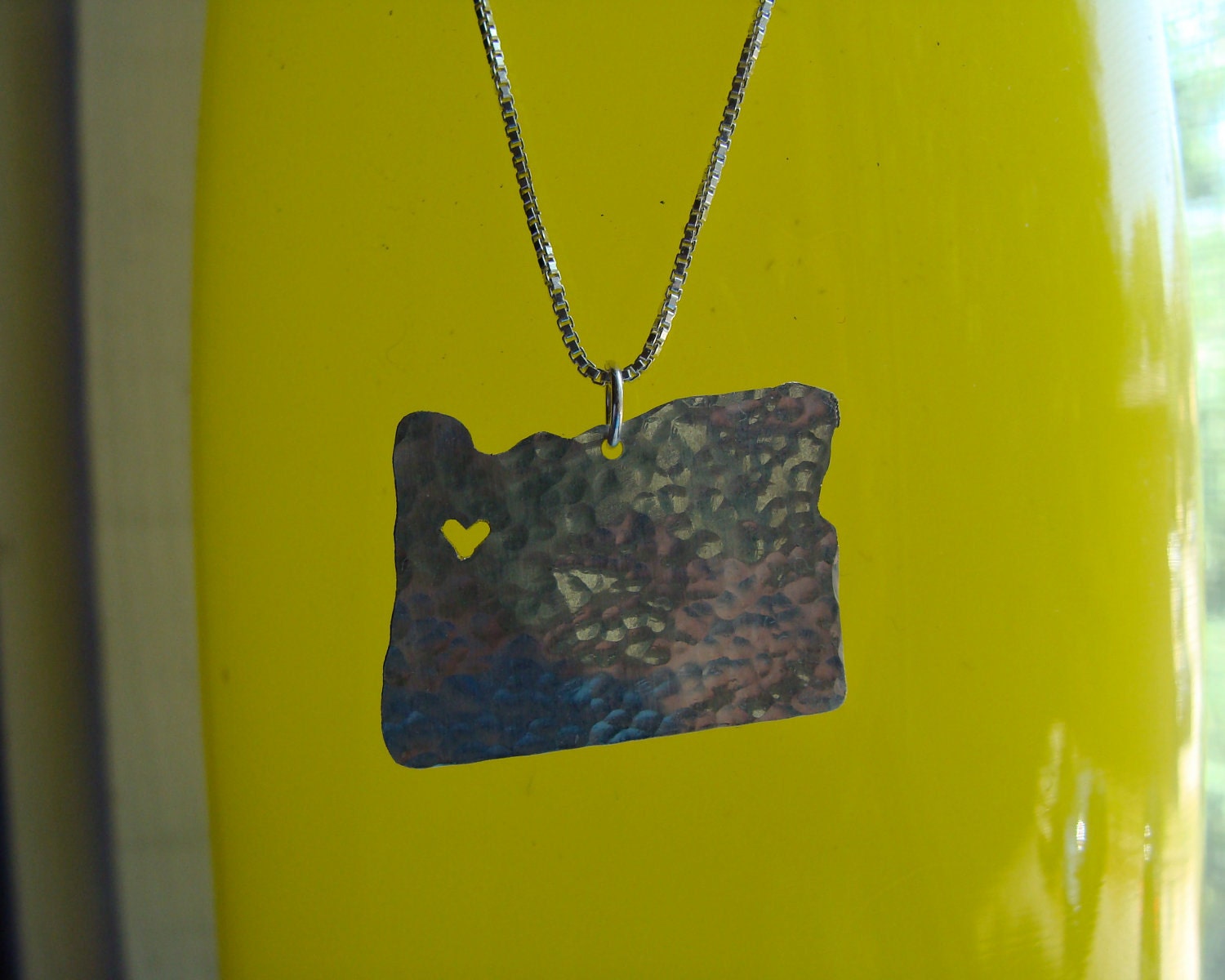 Oregon State Necklace (sterling silver)