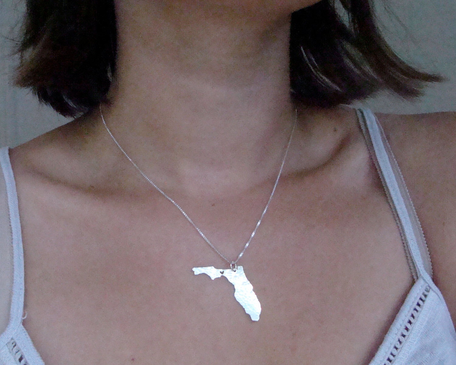 Florida State Necklace (sterling silver)