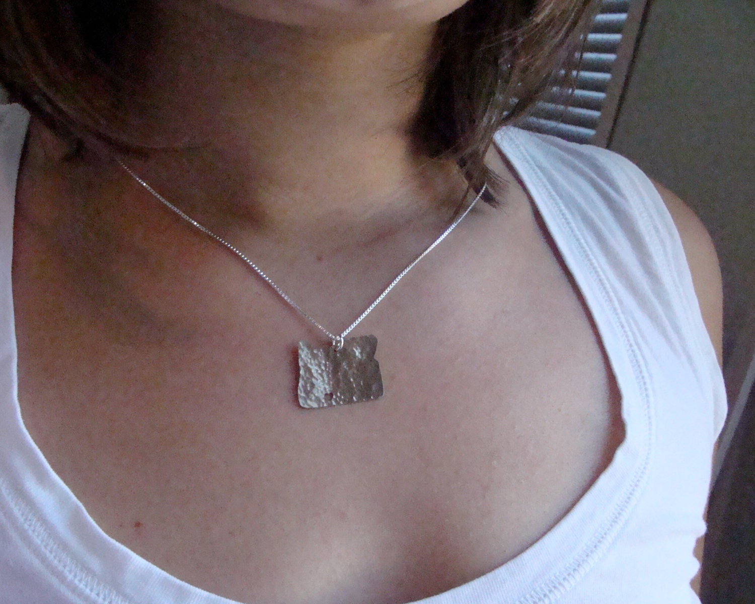 Oregon State Necklace (sterling silver)