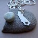 Tiny California State Necklace (sterling silver)