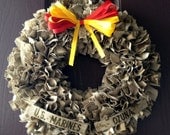 USMC Desert Cammie Wreath-With Name Tapes