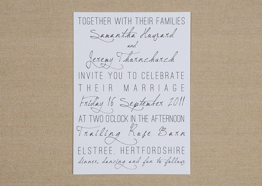 Modern Wedding Invitation Suite - Urban
