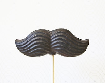 5 Chocolate Mustache Lollipops: Sparkly Gentlemen Series
