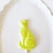 5 Chocolate Cats: Neon Yellow