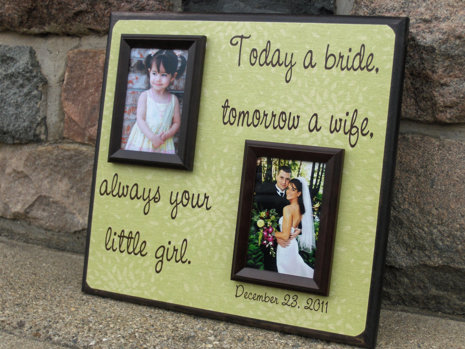 Wedding Gift for Parents, Today a Bride, Mother of the bride, Father of the Bride, thank you, parents