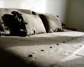 Duvet  King Natural custom made soft linen bedding by Lovely Home Idea.