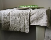 Linen table runner by Lovely Home Idea. Doublesided