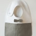 Linen Bib by Lovely Home Idea . Gray with lovely tie