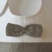 Linen Bib by Lovely Home Idea . Gray with lovely tie