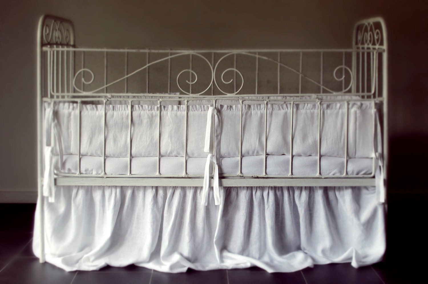 Custom Nursery Crib set (bumper, skirt and fitted sheet) by Lovely Home Idea