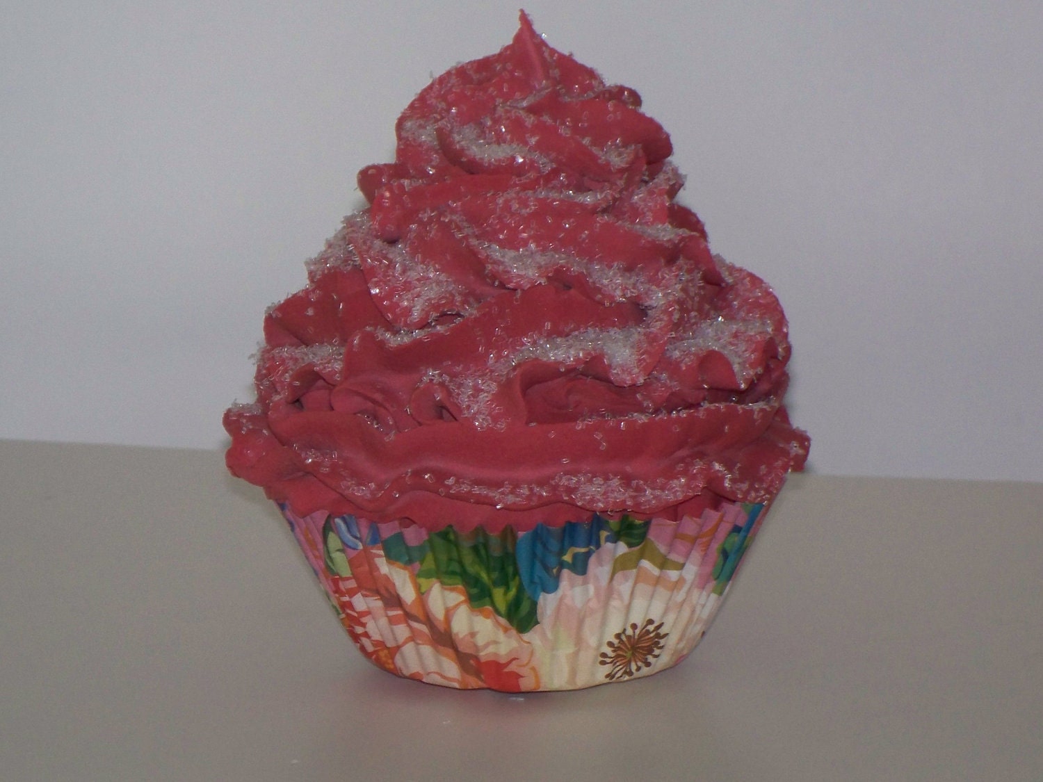 Spiced Apple Fake Cupcake with Sugar great Photo Props, Unique Gifts, Kitchen Home Decor, Shoppe Display