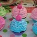 Choose Color and Flavor of One Standard size Fake Cupcake great for Birthday Photo Props and Party Decorations