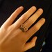 Mustache ring.Sterling silver.Adjustable geek fashion ring.Glasses and black mustache.Gifts under 25