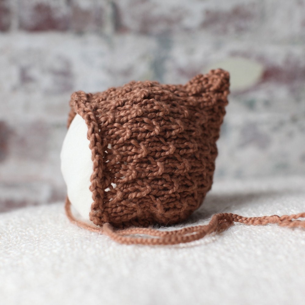 Elfkin Pixie Newborn Baby Hat - Pecan