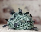 Adorable Newborn Hat for Photographer - Rag Hat Sea Glass