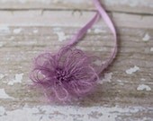 Wispy  Flower Headband - Lavender