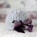 Baby Couture Signature Hat with Handyed Silk Bow - Driftwood & Plum