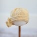20's Vintage Style Knitted Cloche - Sunshine