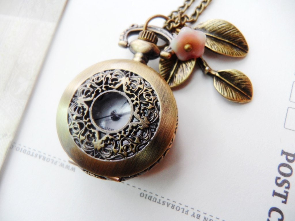 Victorian Pocket Watch Necklace