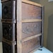 RESERVED for Melissa - Vintage Antique Ornate Singer Sewing Machine 3 Wooden Drawers Retro Organization
