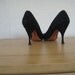 1950s Black Crystal Stilletto Pumps size 7 AAA by Miggi Fiddle Last