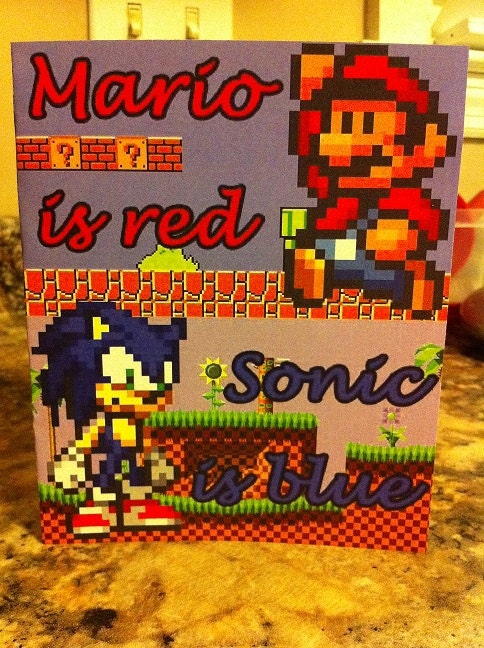 Player 2 Card Template (Mario/Sonic)