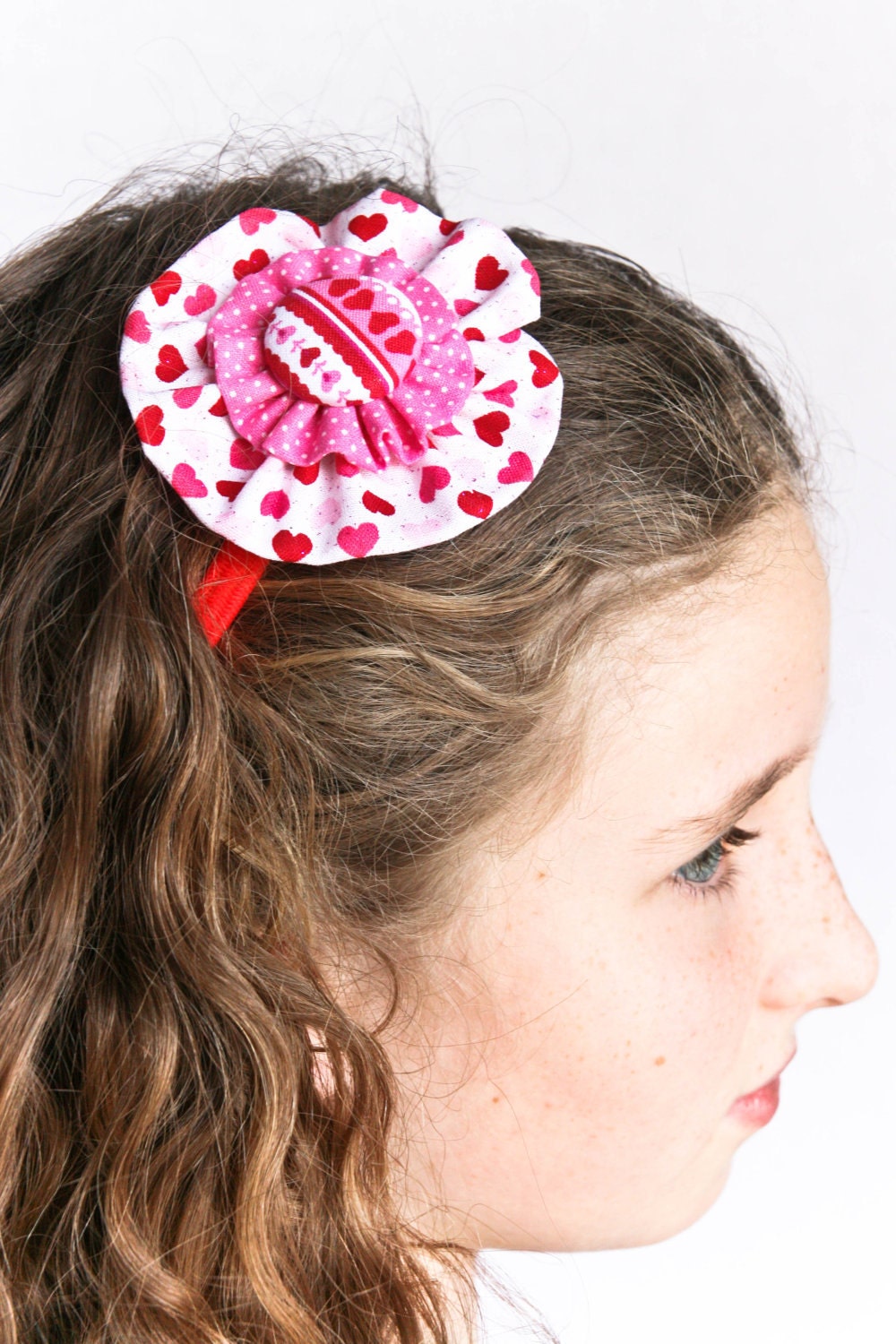 Flower Headband, Valentine's Day Accessory , Great Photo Prop