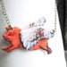 Gift For Her Necklace When Pigs Fly Unique Image Angel Flying Animal