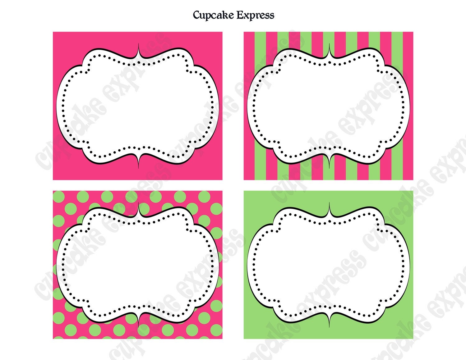 DIY Butterfly Birthday Collection Printable party Labels Tags display card