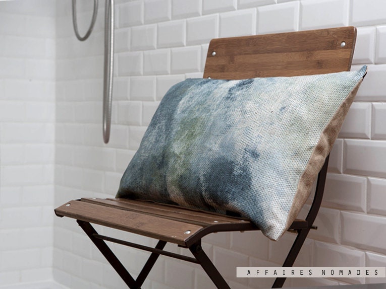 ON SALE // Linen Chic Oblong Cushion .. D e w / FRAGMENTS