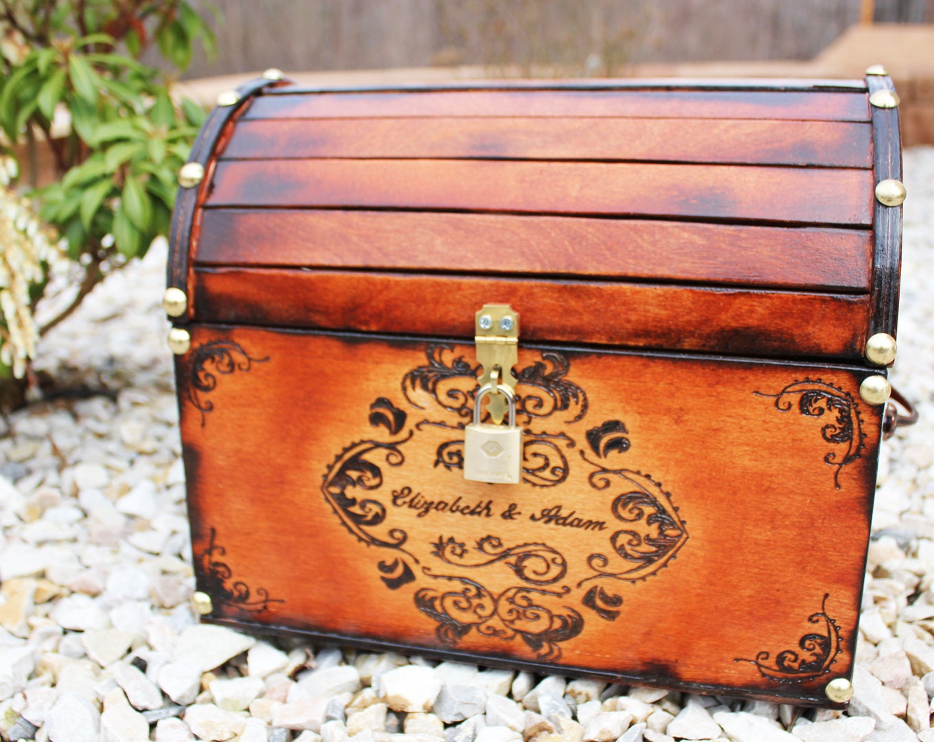 Fancy Invitation Design: Wedding Card Rustic Chest Box CUSTOM