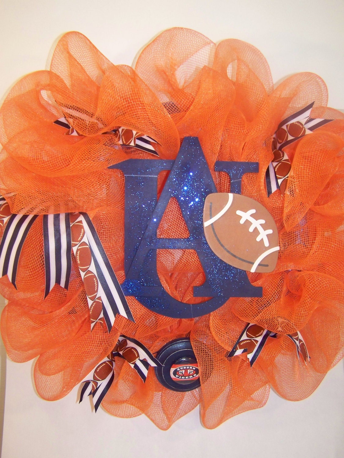 Auburn Tigers War Eagles Mesh Wreath
