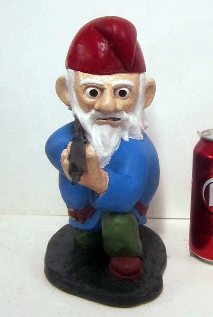 Combat Garden Gnome (in kneeling position with M-16)