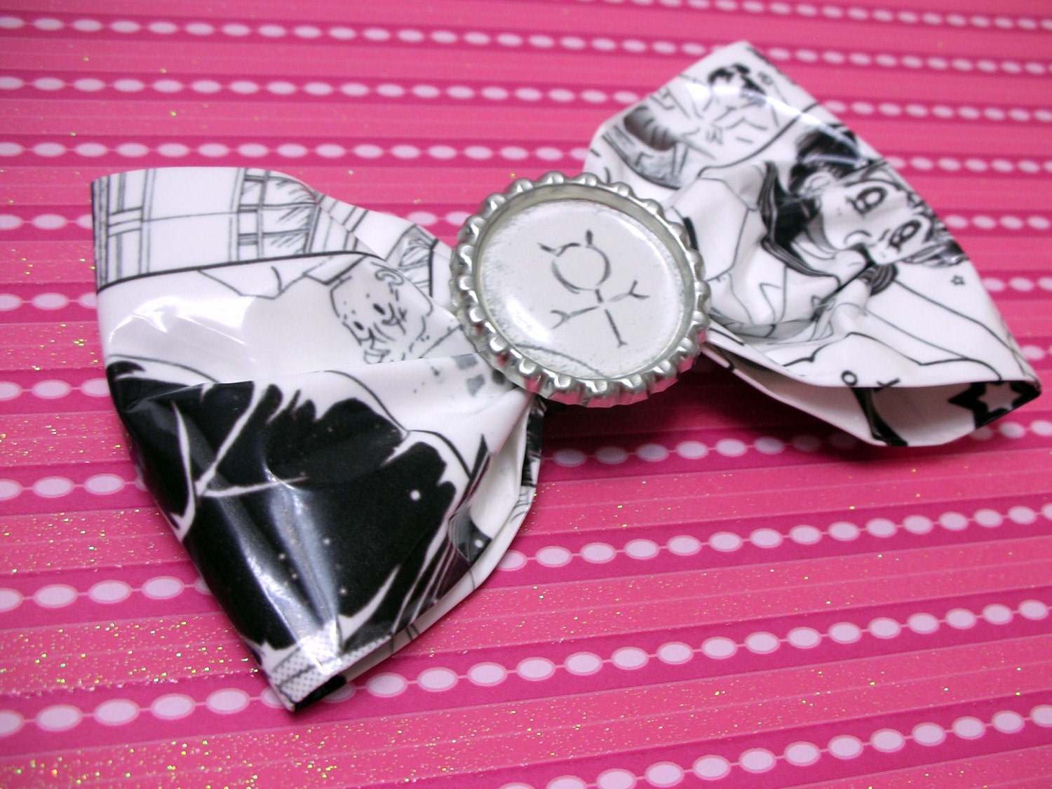 Sailor Moon Manga Hair Bow featuring Sailor Mercury Original Geekery FREE USA SHIPPING