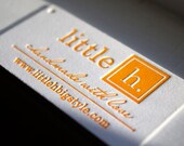 Letterpress Hangtag - Custom Handmade Upscale Jewelry Tags Clothing Hangtags - Set of 1000